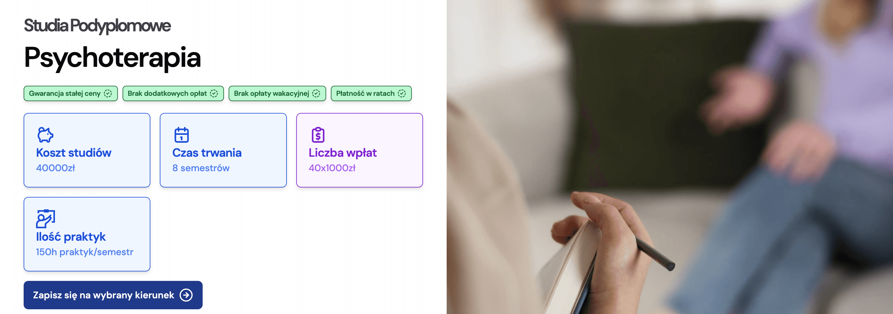 Studiuj Psychoterapię